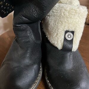 Rieker boots with cream interior size 38